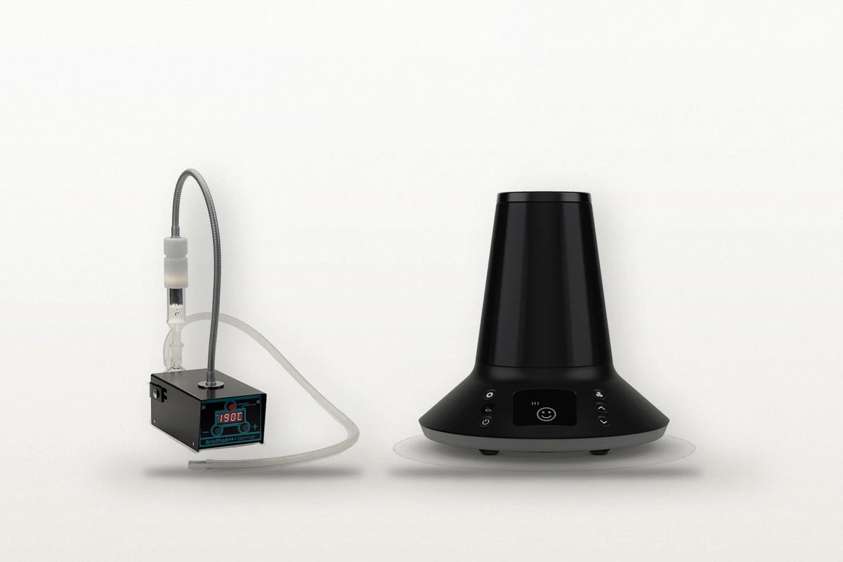 AroMed 4.0 vs. Arizer XQ2: Schlauch und Ballon – Originalgeräte im Studio