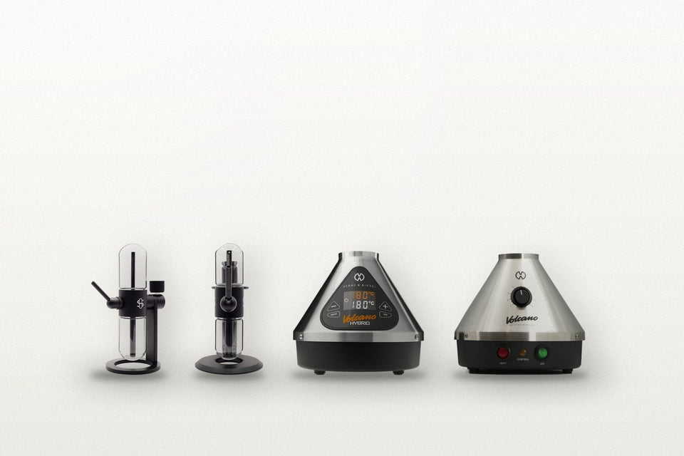 Stationäre Vaporizer kaufen: Gravity Infuser, Kompact Gravity Infuser, Volcano Hybrid und Volcano Classic