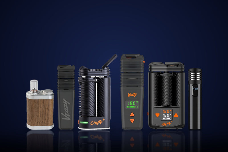 Tragbare Vaporizer zum Mieten: Crafty+, Mighty+, Veazy und Venty mit Transportcase und Dosierkapseln