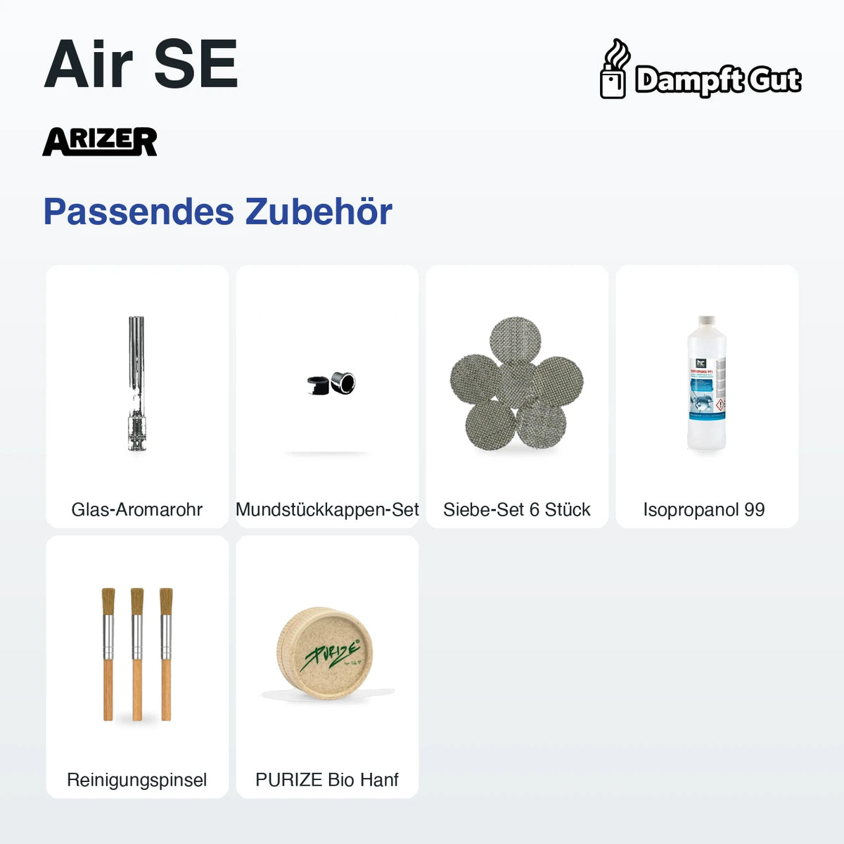 Passendes Zubehör für den Arizer Arizer Air SE Vaporizer