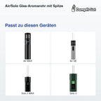 Air/Solo Glas-Aromarohr mit Spitze – passende Geräte: Air MAX, Air SE, Solo 2 MAX, Solo 3