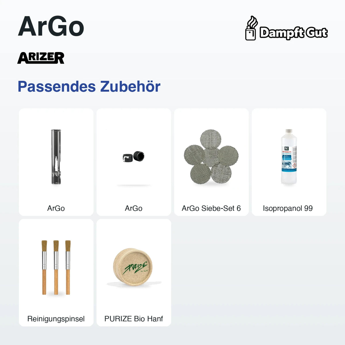 Passendes Zubehör für den Arizer Arizer ArGo Vaporizer