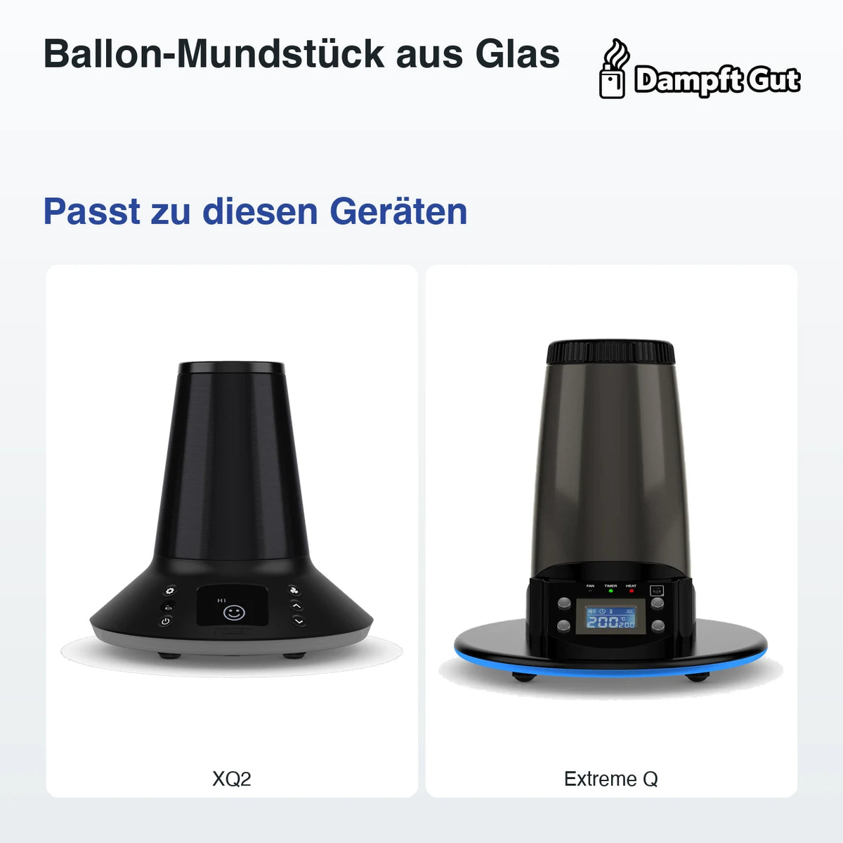 Ballon-Mundstück aus Glas – passt zu diesen Vaporizern