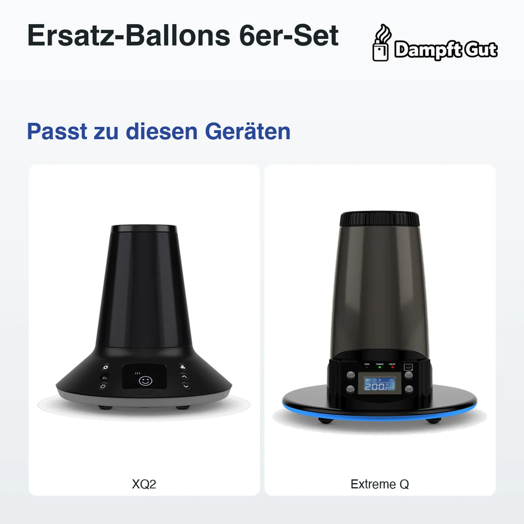 Ersatz-Ballons 6er-Set – passt zu diesen Vaporizern