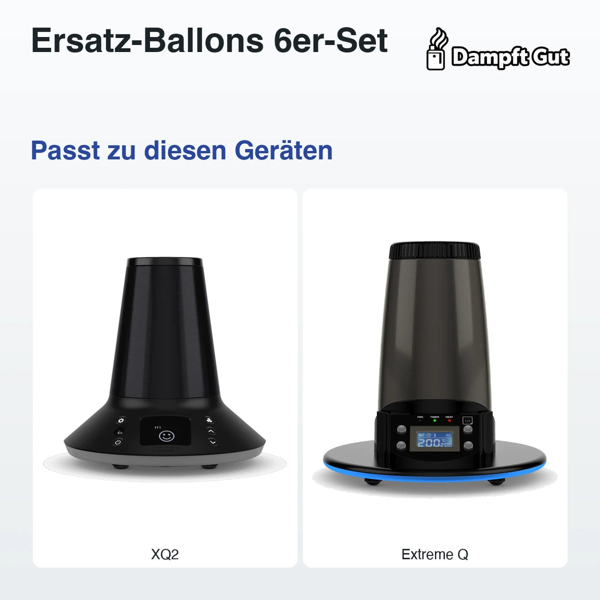 Ersatz-Ballons 6er-Set – passt zu diesen Vaporizern