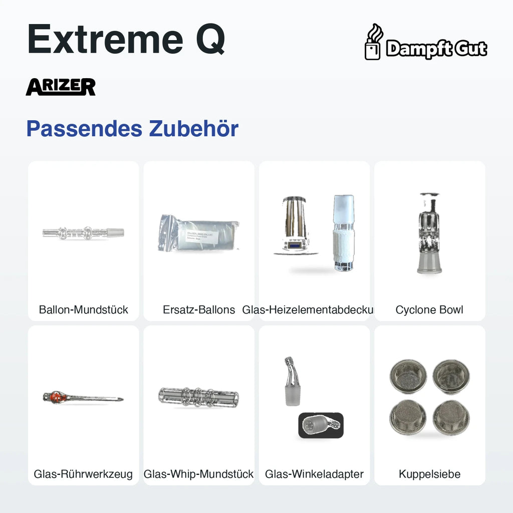 Passendes Zubehör für den Arizer Extreme Q Vaporizer
