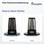 Glas-Heizelementabdeckung – passt zu diesen Vaporizern