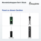 Mundstückkappen-Set 4 Stück – passt zu diesen Vaporizern
