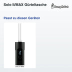 Solo II/MAX Gürteltasche – passende Geräte: Solo 2 MAX