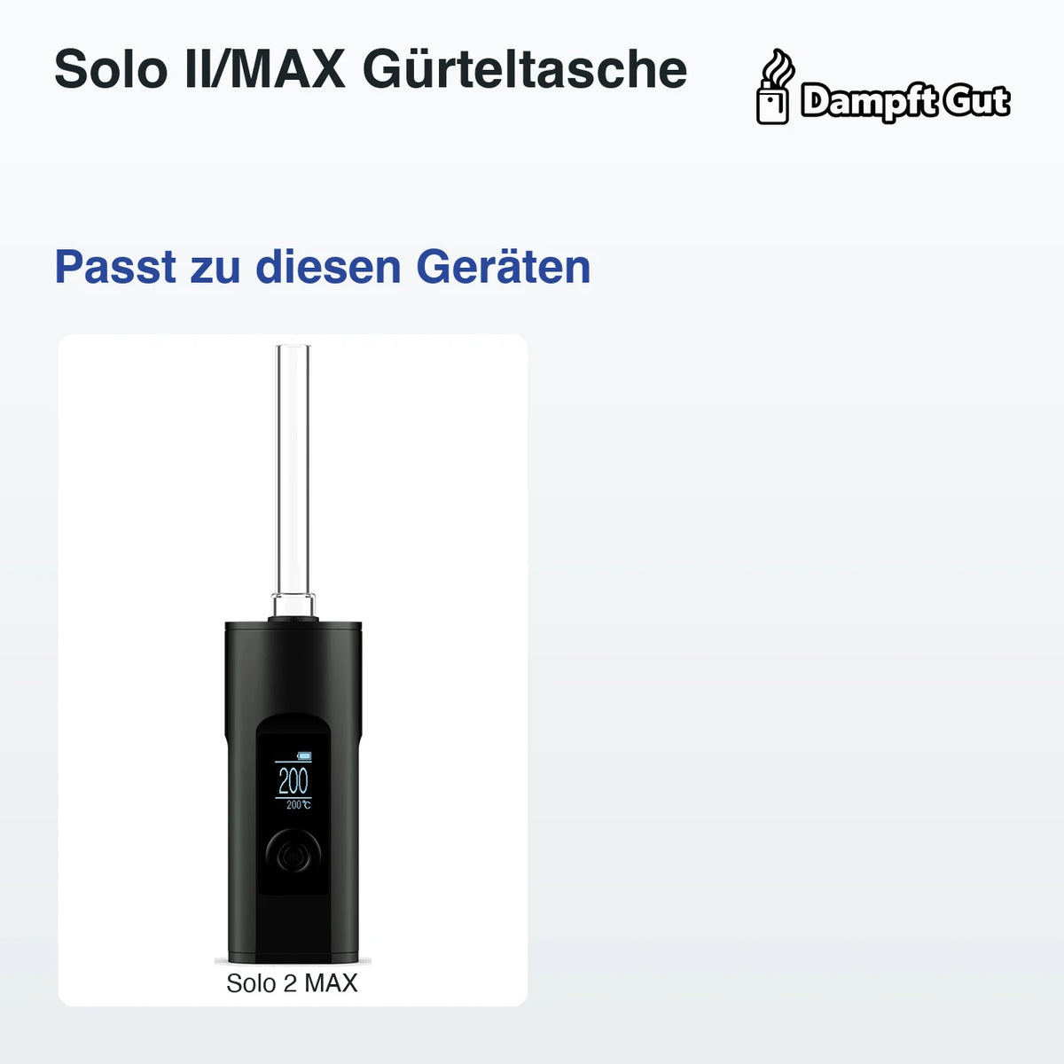 Solo II/MAX Gürteltasche – passende Geräte: Solo 2 MAX