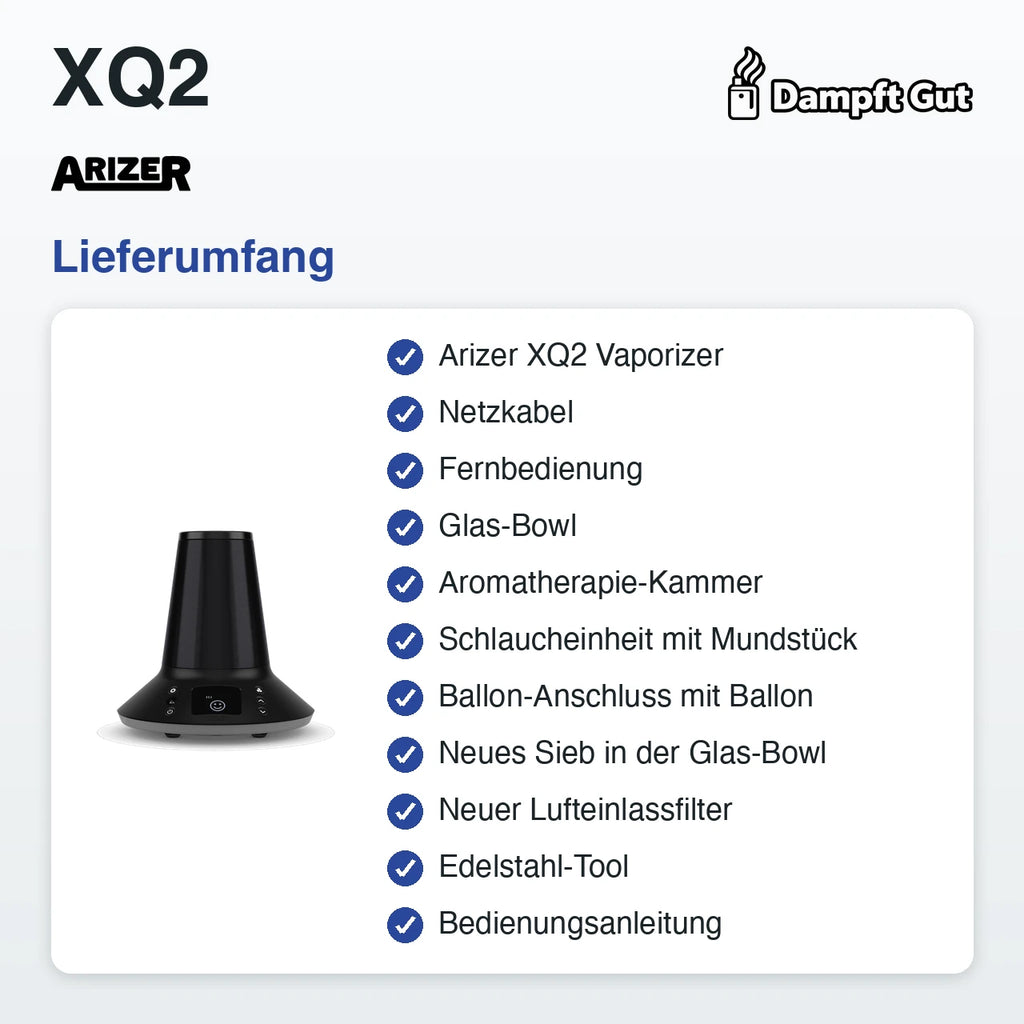 Arizer XQ2 Vaporizer – Lieferumfang