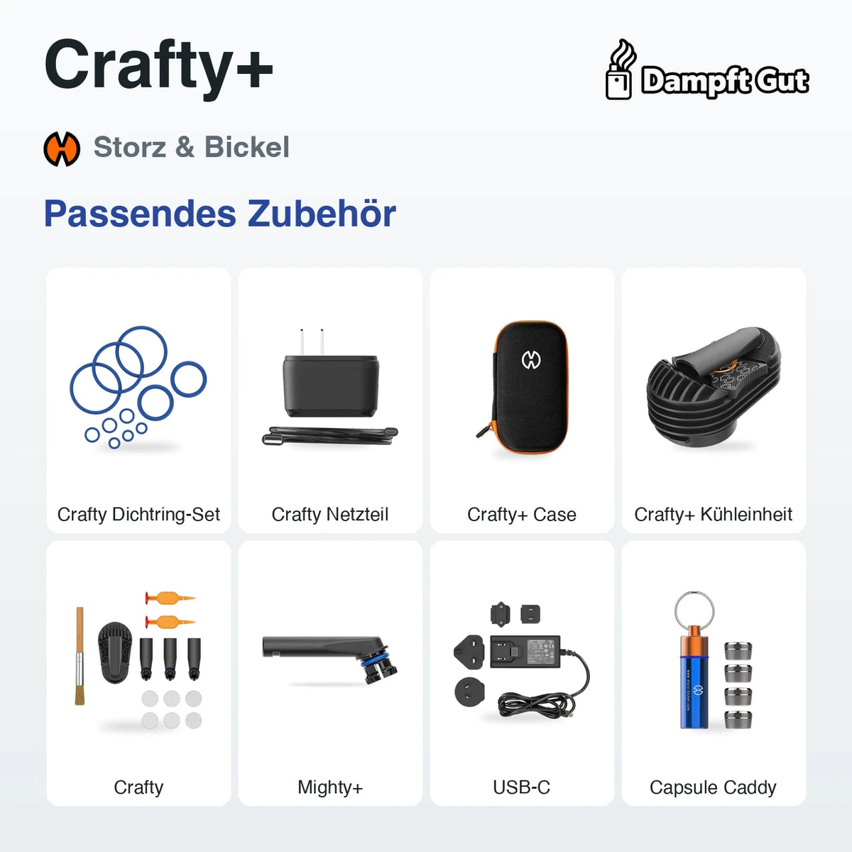 Passendes Zubehör für den Storz & Bickel Crafty+ Vaporizer