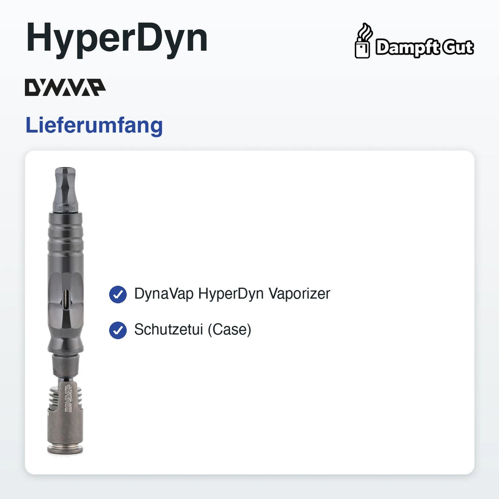 DynaVap DynaVap HyperDyn Vaporizer – Lieferumfang