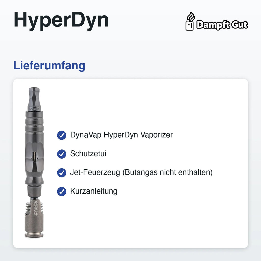 HyperDyn Vaporizer – Lieferumfang