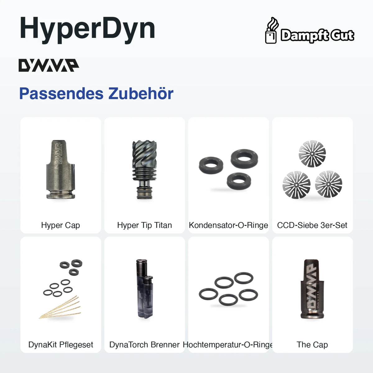 Passendes Zubehör für den DynaVap DynaVap HyperDyn Vaporizer