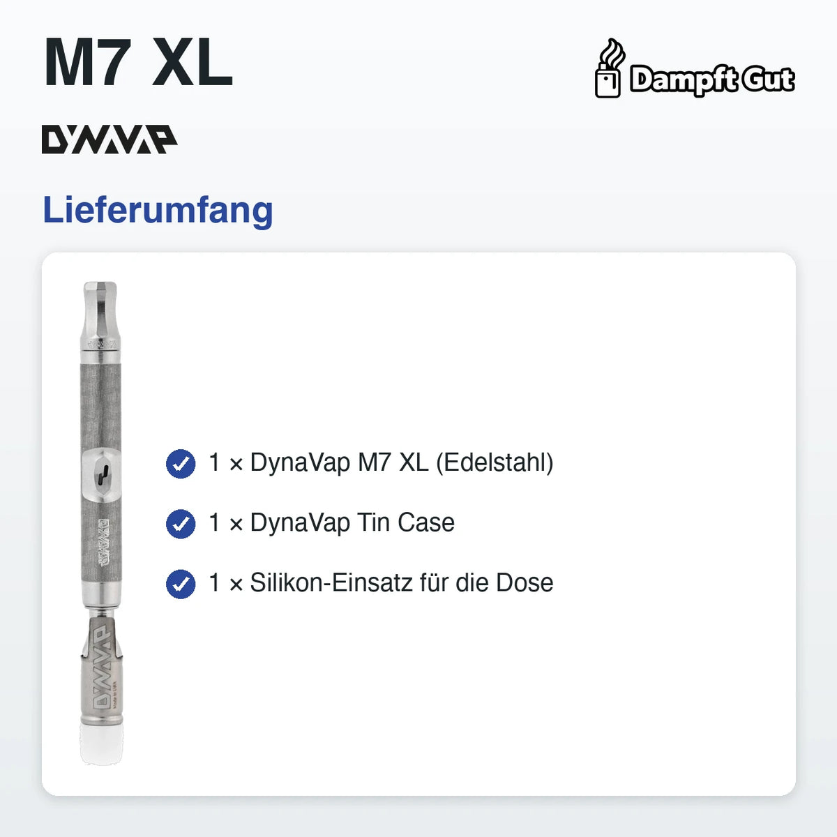 DynaVap DynaVap M7 XL Vaporizer – Lieferumfang
