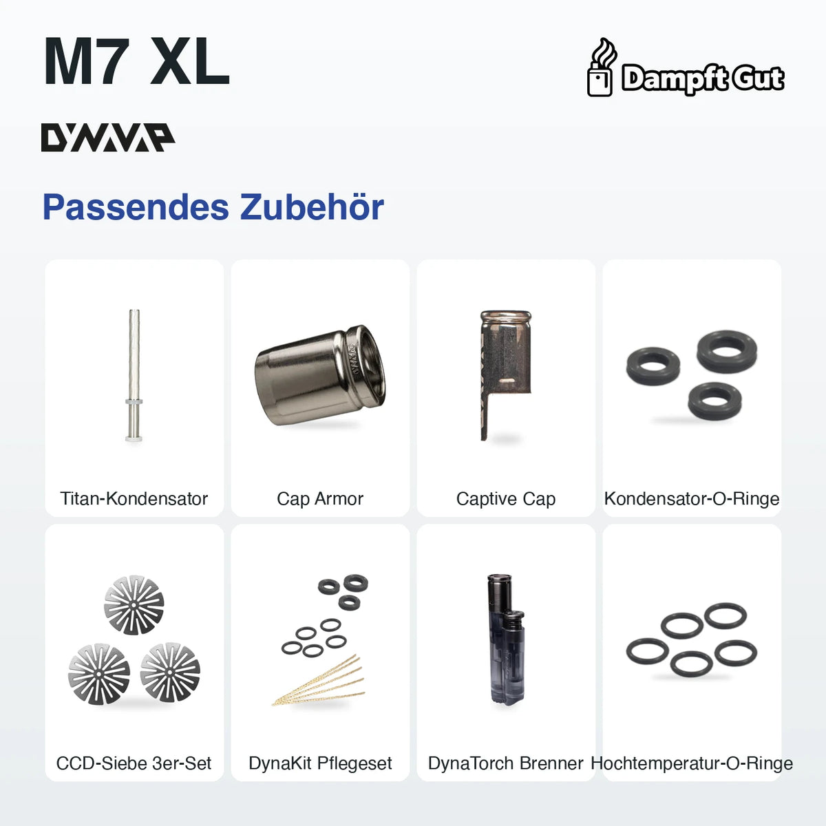 Passendes Zubehör für den DynaVap DynaVap M7 XL Vaporizer