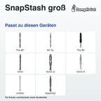 SnapStash groß – passende Geräte: The M7, M7 XL, The B2, Omni, VonG (i), VonG X, UniDyn, HyperDyn; Für Kräuter und Kleinteile; keine Gerätehülle.