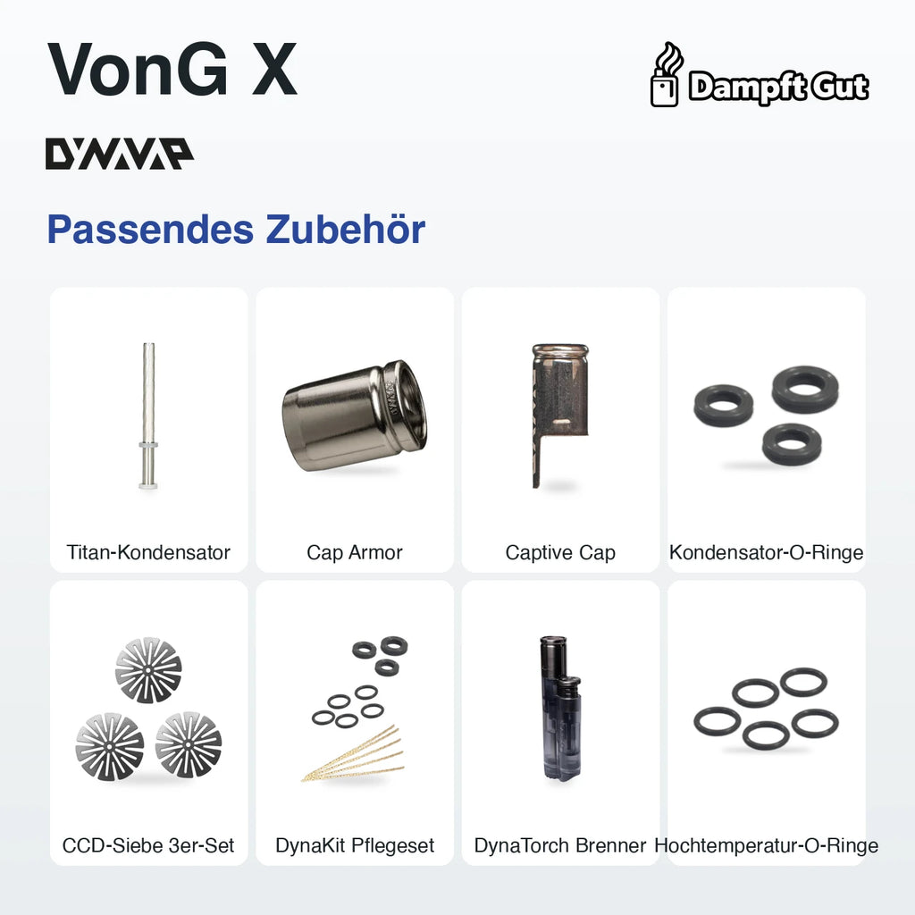 Passendes Zubehör für den DynaVap DynaVap VonG X Vaporizer