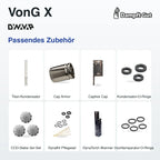 Passendes Zubehör für den DynaVap DynaVap VonG X Vaporizer
