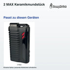 2 MAX Keramikmundstück – passende Geräte: FENiX 2 Max; Einzelne Spitze; passende Kühleinheit erforderlich.