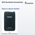 NEO Mundstück-Komplettset – passende Geräte: Neo; Mundstückträger mit Spitze; NEO-Gerät separat.