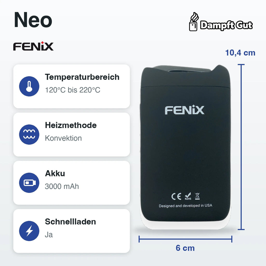 FENiX FENiX Neo Vaporizer – technische Daten auf einen Blick
