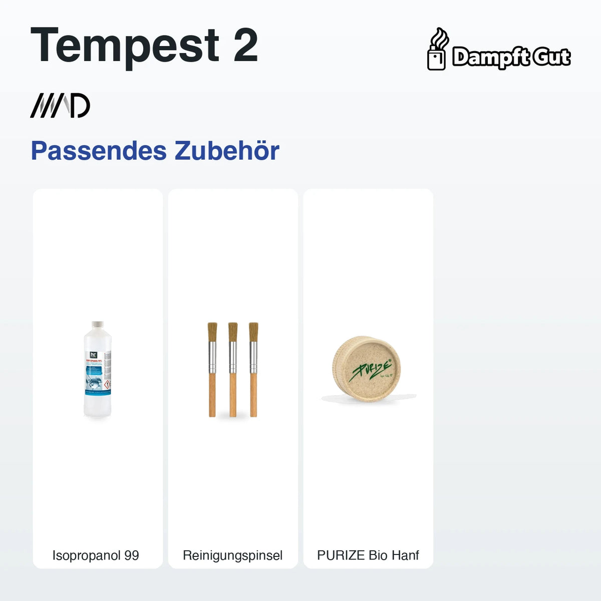 Passendes Zubehör für den Mad Heaters Mad Heaters Tempest 2 Vaporizer