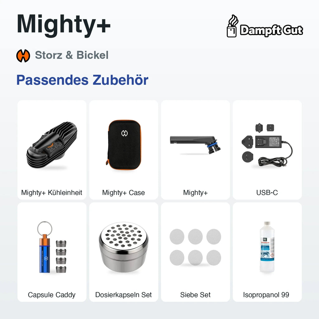 Passendes Zubehör für den Storz & Bickel Mighty+ Vaporizer
