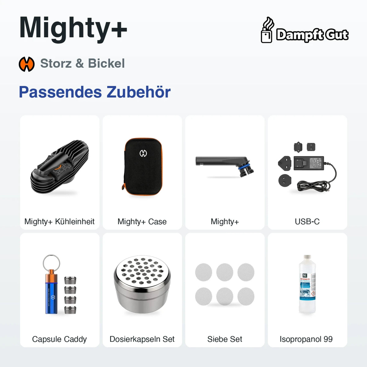 Passendes Zubehör für den Storz & Bickel Mighty+ Vaporizer