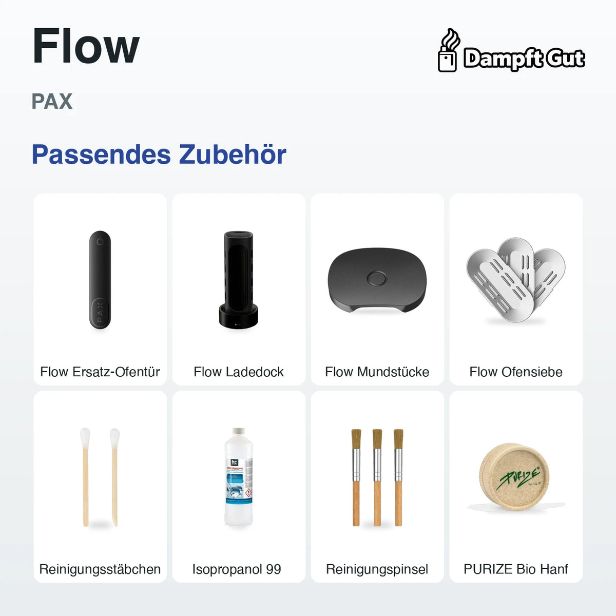 Passendes Zubehör für den PAX PAX Flow Vaporizer