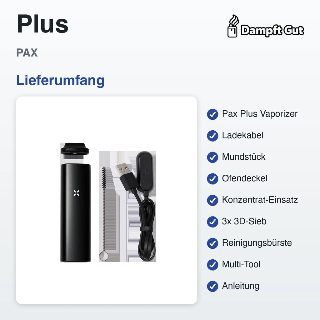 PAX Pax Plus Vaporizer – Lieferumfang