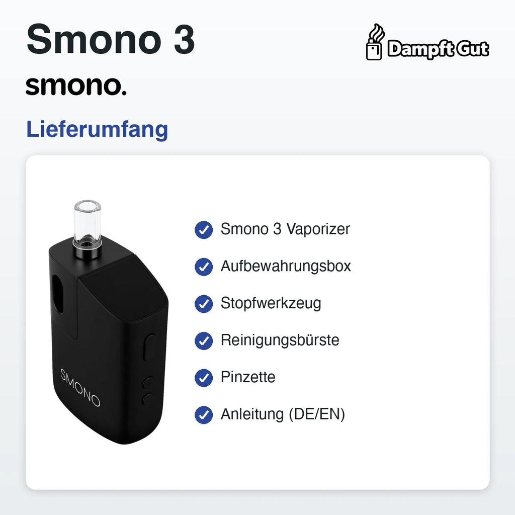 Smono Smono 3 Vaporizer – Lieferumfang