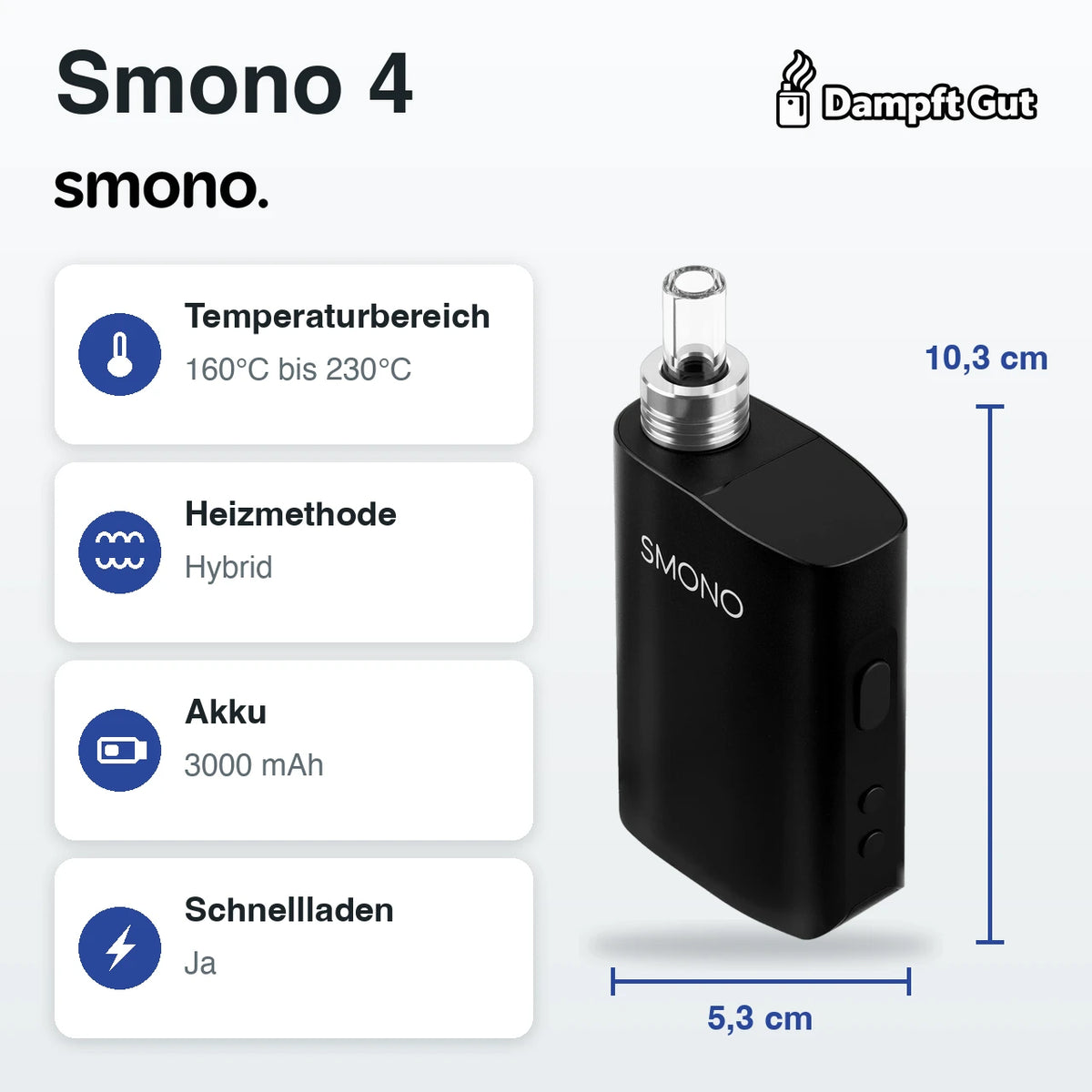 Smono Smono 4 Vaporizer – technische Daten auf einen Blick