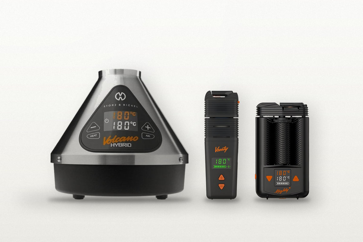 Volcano Hybrid, Venty und Mighty+ von Storz & Bickel