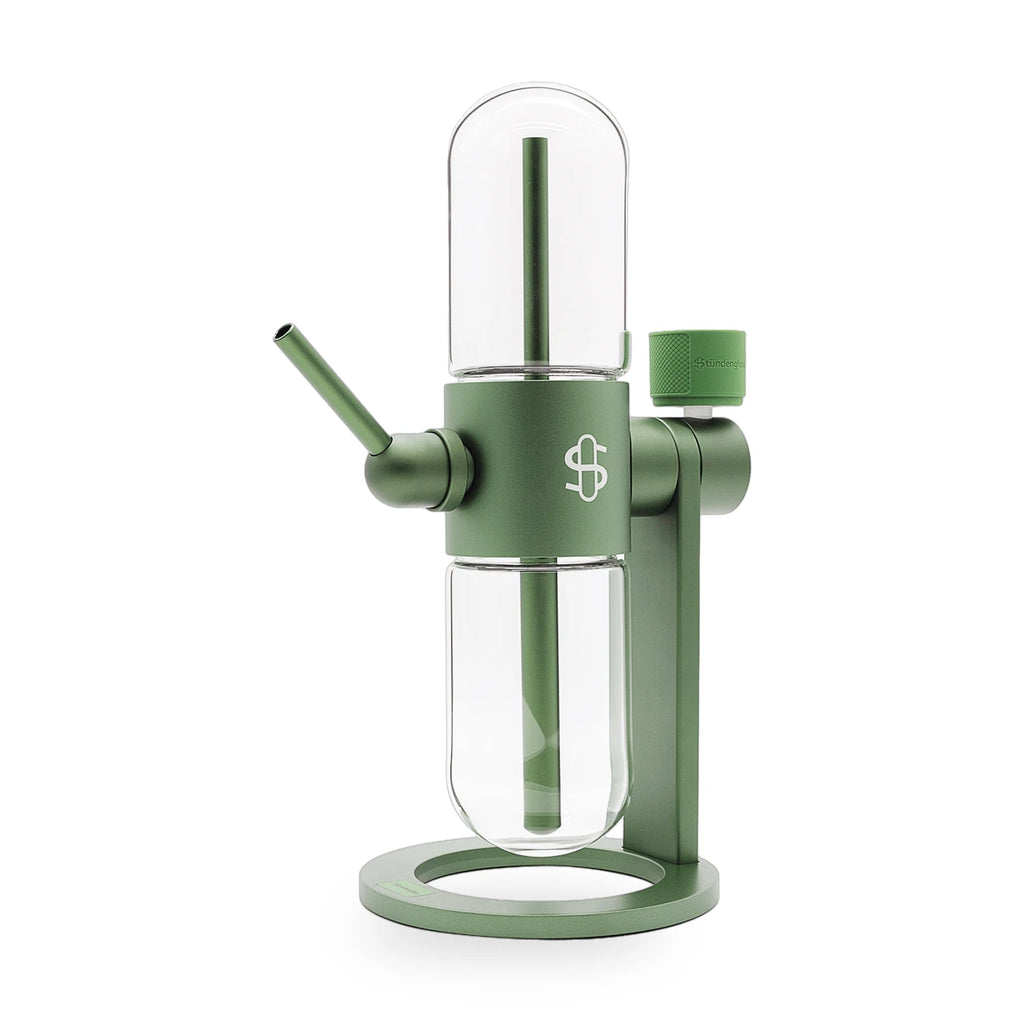 Stündenglass Gravity Infuser Olive Green (Grün) – Frontalansicht
