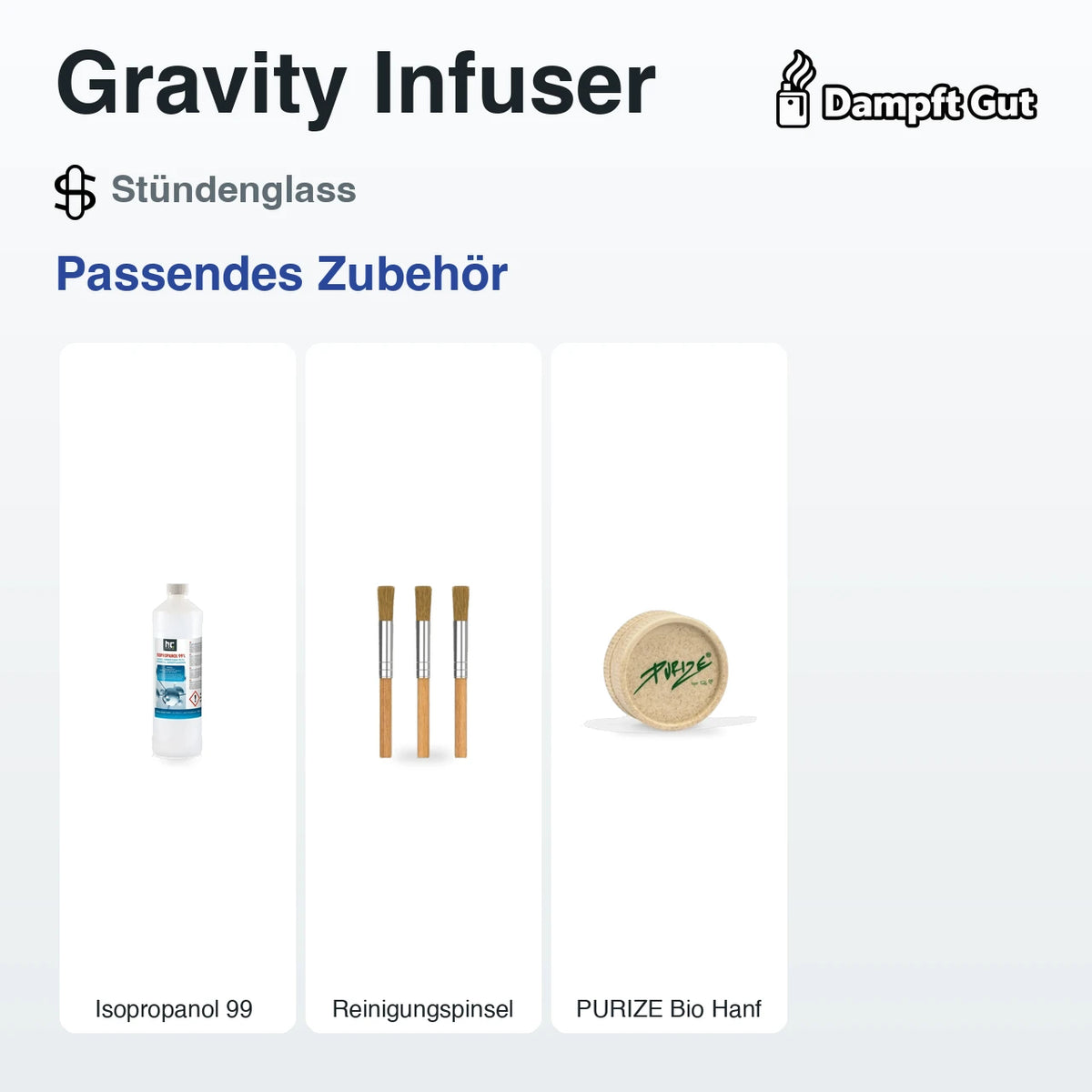Passendes Zubehör für den Stündenglass Stündenglass Gravity Infuser Gravity Infuser