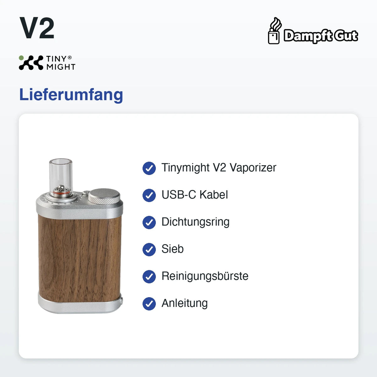 Tinymight Tinymight V2 Vaporizer – Lieferumfang