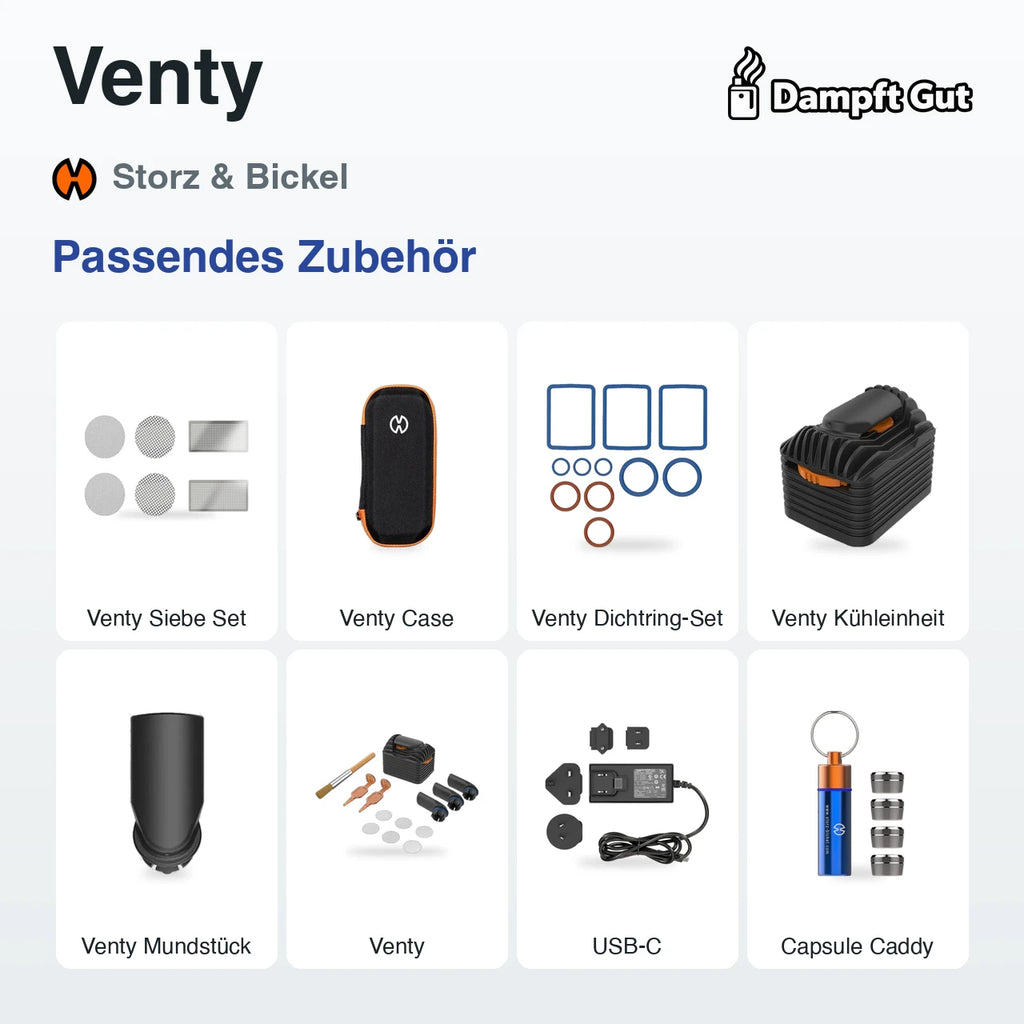 Passendes Zubehör für den Storz & Bickel Venty Vaporizer