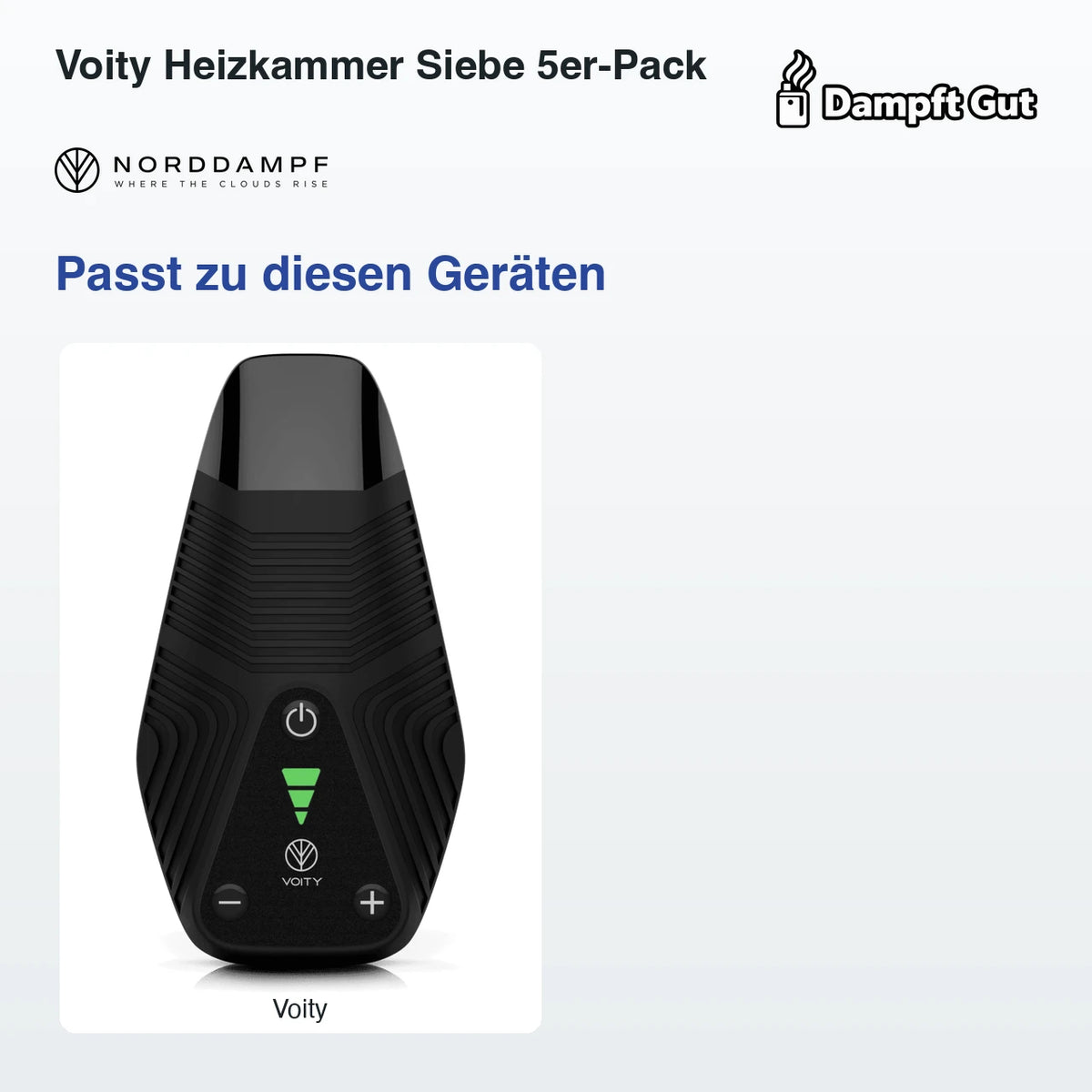 Voity Heizkammer Siebe 5er-Pack – passt zu diesen Vaporizern