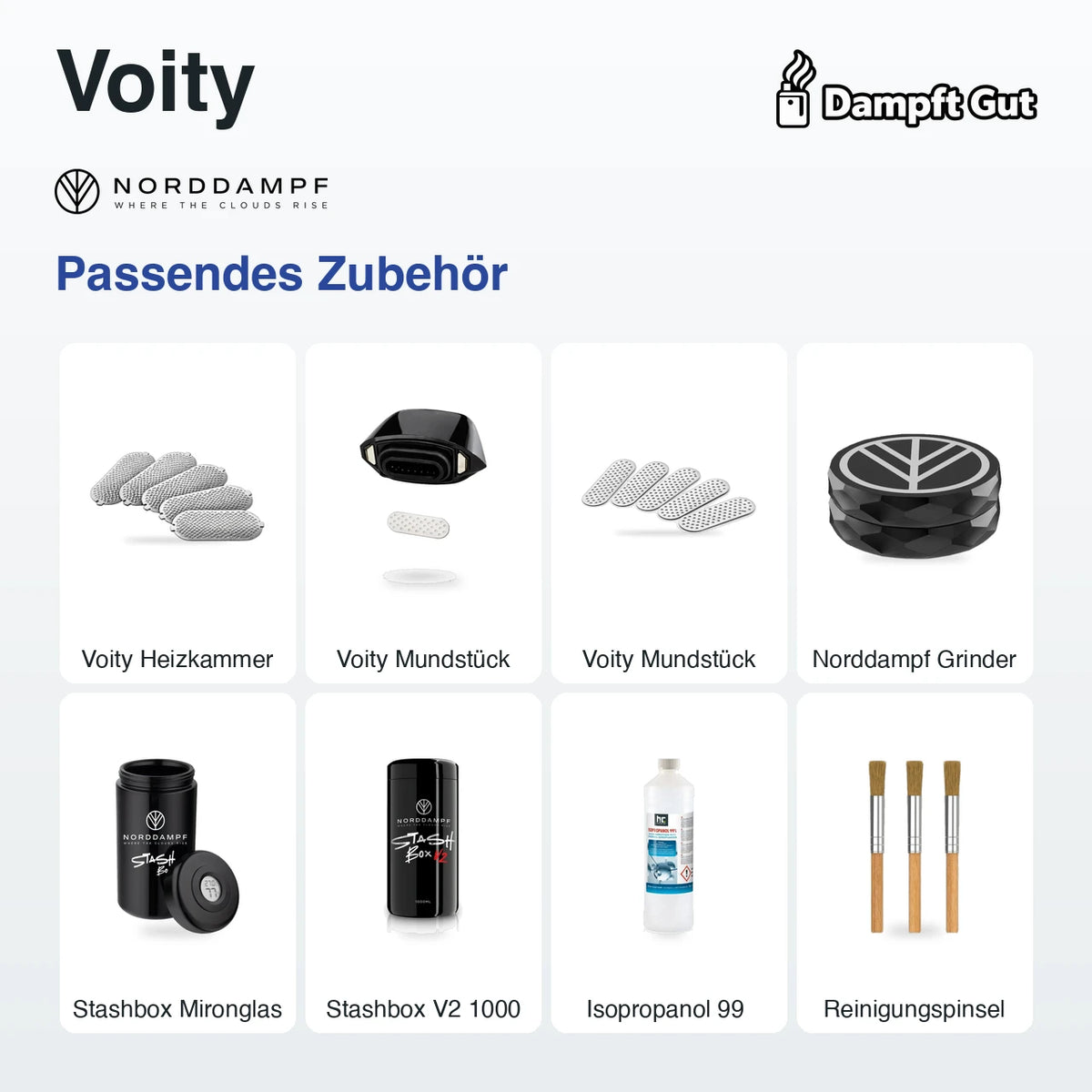Passendes Zubehör für den Norddampf Voity Vaporizer