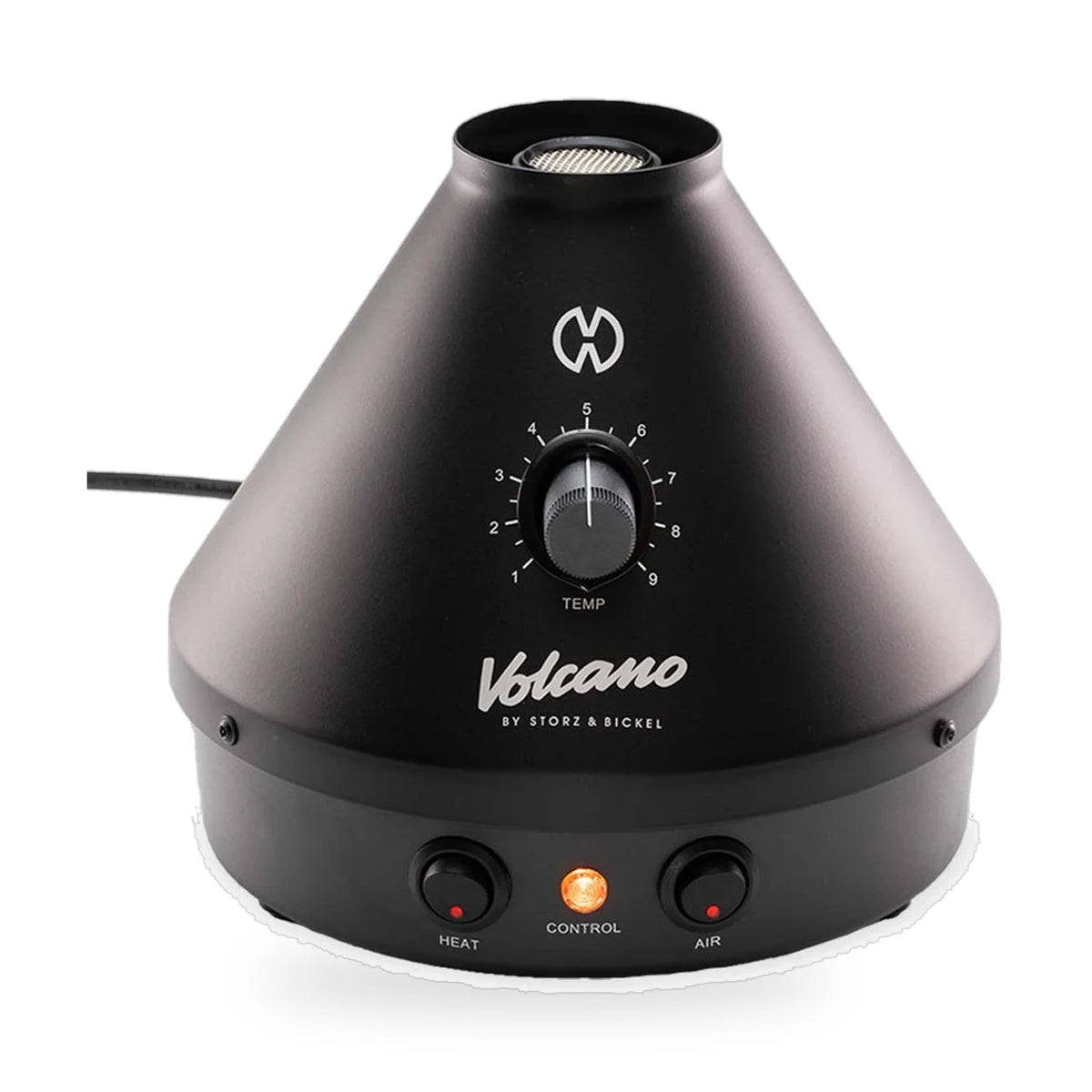 Volcano Classic Schwarz – Frontalansicht
