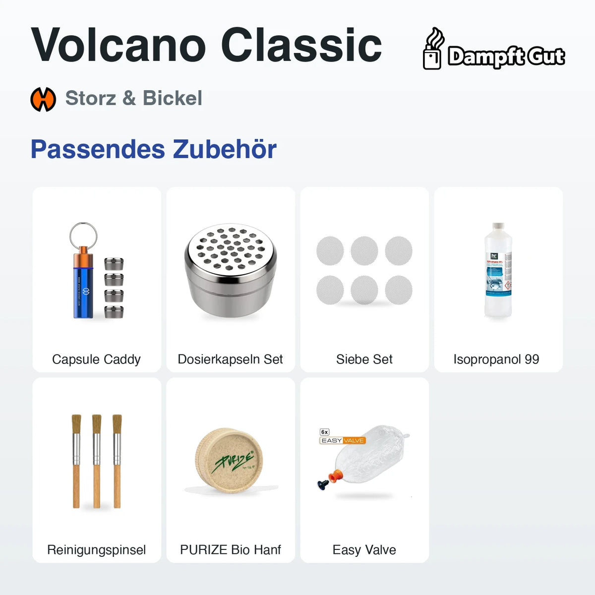 Passendes Zubehör für den Storz & Bickel Volcano Classic Vaporizer