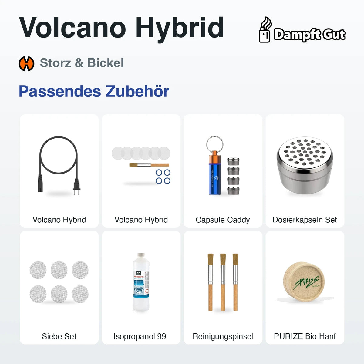 Passendes Zubehör für den Storz & Bickel Volcano Hybrid Vaporizer