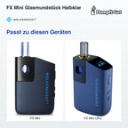FX Mini Glasmundstück Halbklar – passt zu diesen Vaporizern