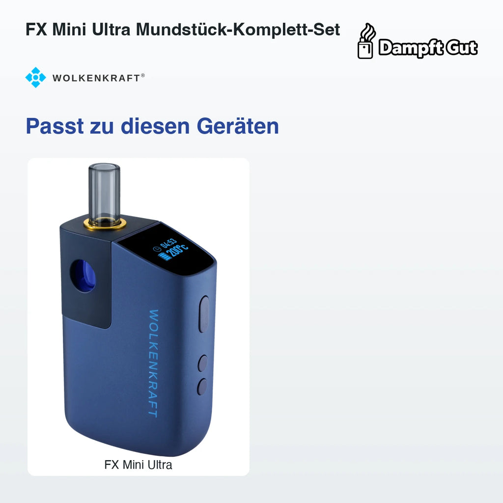 FX Mini Ultra Mundstück-Komplett-Set – passt zu diesen Vaporizern