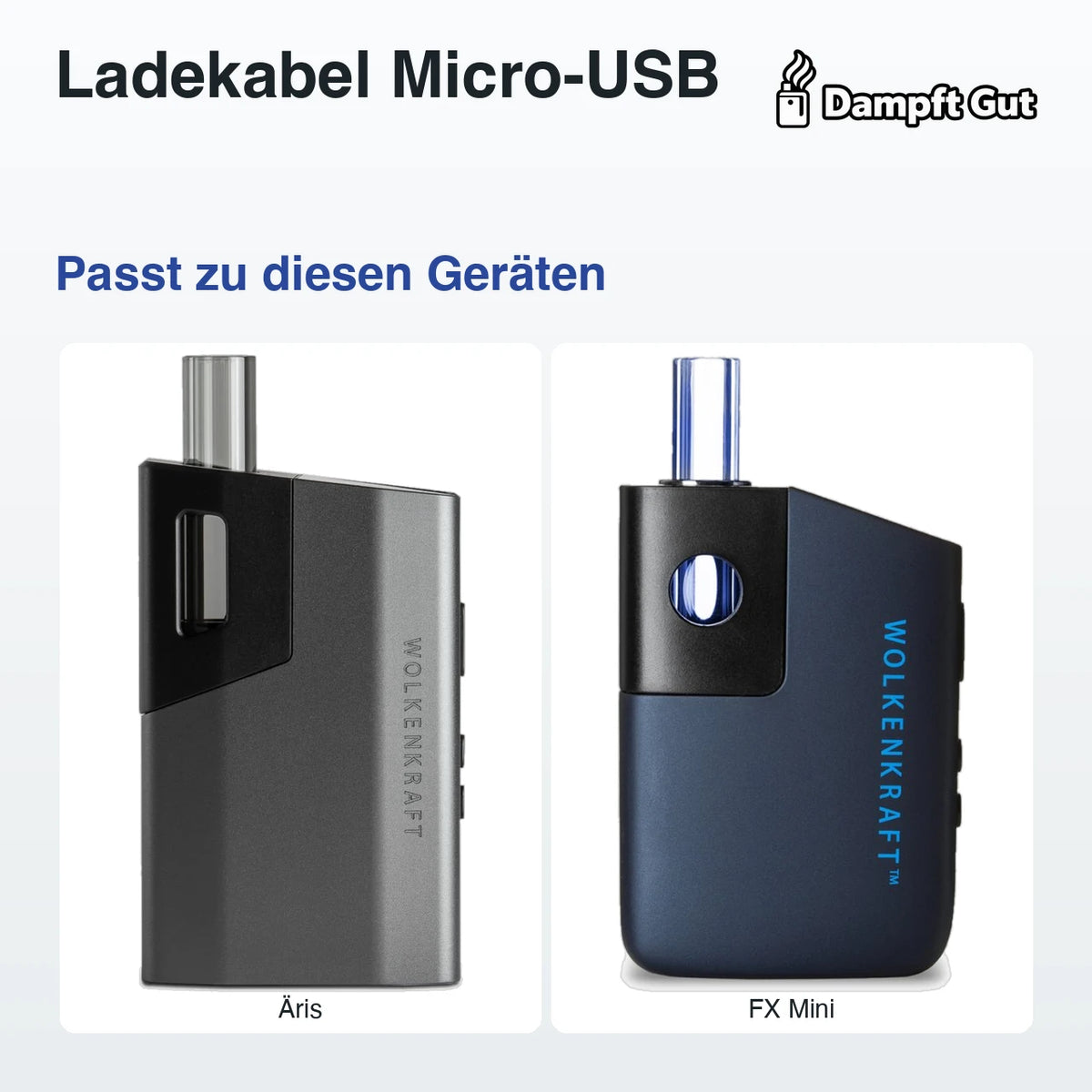 Ladekabel Micro-USB – passt zu diesen Vaporizern