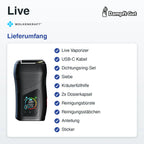 Wolkenkraft Live Vaporizer – Lieferumfang