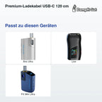 Premium-Ladekabel USB-C 120 cm – passt zu diesen Vaporizern