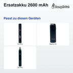 Ersatzakku 2600 mAh – passt zu diesen Vaporizern